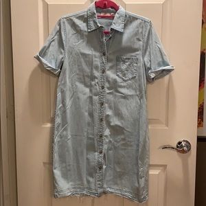 AG Adriano Goldschmeid Denim Chambray Shirtdress M
